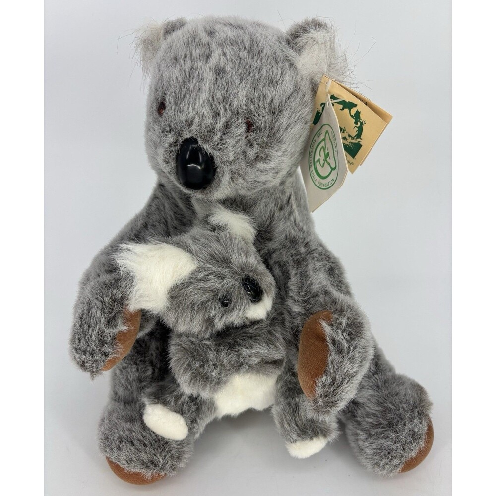 Vtg Metro Premium Plush 15” Koala w/ Baby Joey 1996 Australian Koala Foundation